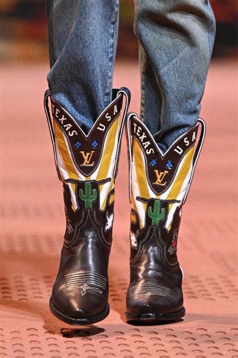 louis vuitton print boots|Louis Vuitton cowboy boots.